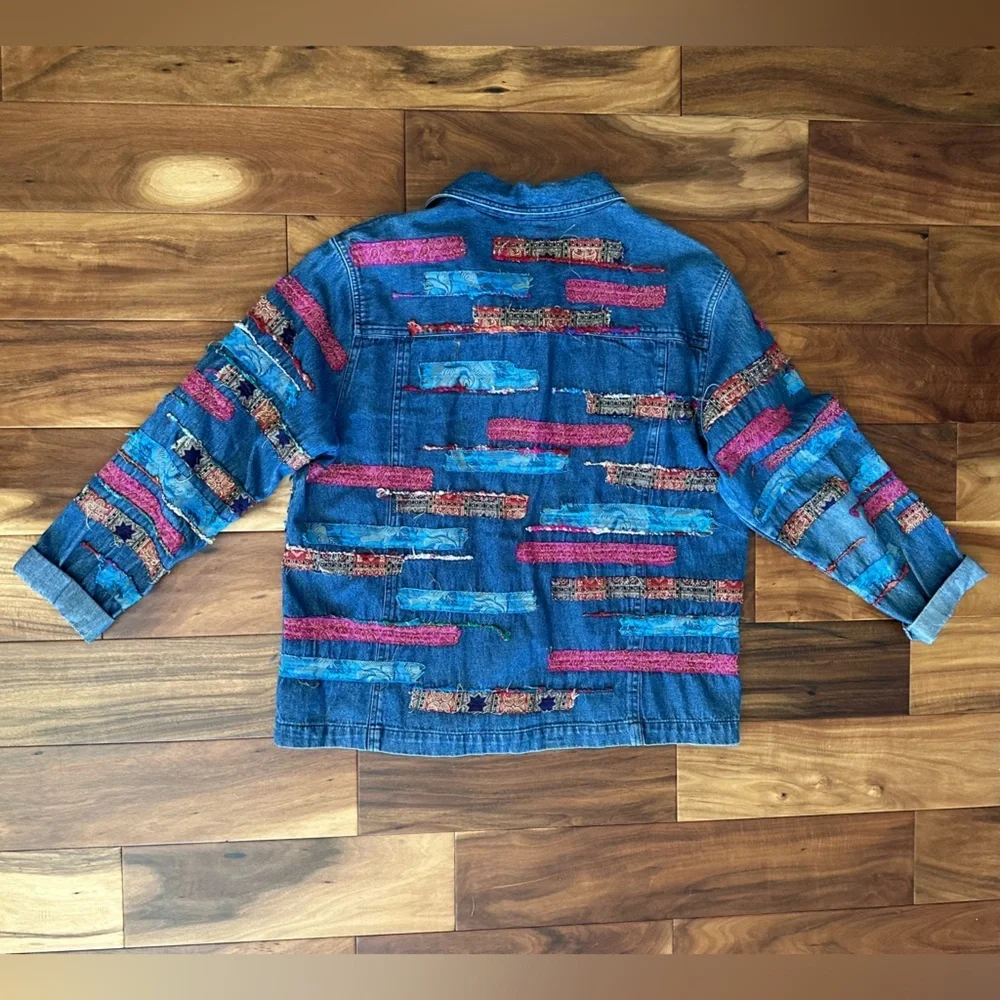 Breckenridge Fabric Patchwork Jacket size XL